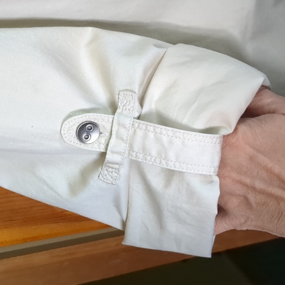 TOMMY HILFIGER* tie front short sleeve button front khaki collared midi dress XL - Picture 5 of 12